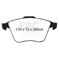 EBC Racing 07-10 Audi TT Quattro 3.2L RP-X Front Brake Pads - DP81946RPX