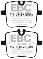 EBC Racing 2018 BMW M5 (F90) RP-X Race Rear Brake Pads - DP82320RPX
