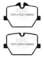 EBC Racing 2020+ Toyota GR Supra 2.0T/3.0T (w/13.6in Rear Rotor) RP-X Race Rear Brake Pads - DP82415RPX