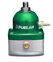 Fuelab 515 EFI Adjustable FPR 90-125 PSI (2) -10AN In (1) -6AN Return - Green - 51505-6-S-G
