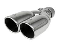 aFe MACH Force-Xp Universal Exhaust Tip 2-1/2 IN Inlet x 3-1/2 IN Outlet X 12 IN L - 49T25374-P12