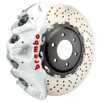 Brembo 25+ BMW X3 M50 xDrive (G45) Front GT BBK 8 Piston Cast 412x38 2pc Rotor Drilled - White - 1Q1.9638A6