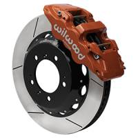 Wilwood 99-12 Porsche 911(996/997) Aero6 Front Brake Kit Slotted 14.00in Rotor W/Lines - Red - 140-17100-R