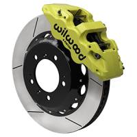 Wilwood 99-12 Porsche 911(996/997) Aero6 Front Brake Kit Slotted 14.00in Rotor W/Lines - Yellow - 140-17100-Y