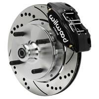 Wilwood 70-72 Porsche 914 Front Powerlite Brake Kit Drilled & Slotted - Black - 140-17473-D