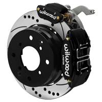 Wilwood 70-76 Porsche 914 Rear Powerlite Brake Kit Dilled & Slotted - Black - 140-17475-D