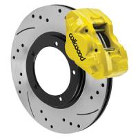 Wilwood 69-74 Porsche 911 D31 11.10in. Front Brake Kit w/ Flex Lines - Drilled Rotors (Yellow) - 140-17652-DY