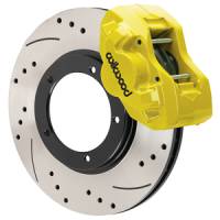 Wilwood 75-83 Porsche 911 D45 11.10in. Front Brake Kit w/ Flex Lines - Drilled Rotors (Yellow) - 140-17653-DY