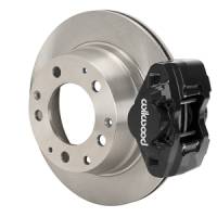 Wilwood 69-83 Porsche 911 D31 11.42in. Rear Brake Kit w/ Flex Lines - Black - 140-17655