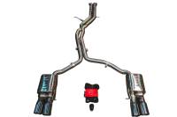 Valvetronic Designs Audi B8, B8.5 S4, S5 3.0, 4.2L Catback T304 Stainless Steel Black 3.5" Outlet Tips AUD.B8.S4.VSES.BR.BLK