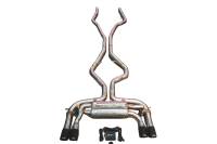 Valvetronic Designs BMW F85 X5M, F86 X6M 4.4L Catback T304 Stainless Steel, Forged Carbon 3.5" Outlet Tips BMW.F85.X5M.VSES.BR.FC