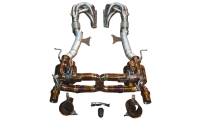 Valvetronic Designs Ferrari 458 Speciale 4.5L Full Exhaust System With Free Flow Headers, Grade 5 Titanium, Bespoke OEM Style Valvetronic Tips FER.458S.VSES.FF.TI