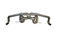 Valvetronic Designs Lamborghini LP-580, LP-610 Huracan 5.2L Full Exhaust System With Free Flow Headers, Grade 5 TItanium, Reuses OEM Tips LAM.HUR.F1.FFH.1.TI
