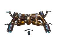 Valvetronic Designs Lamborghini Huracan STO 5.2L Full Valved Exhaust System With Free Flow Headers, Grade 5 Titanium, Bespoke OEM Style Valvetronic Tips LAM.STO.VSES.FFH.2.TI