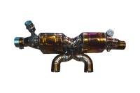 Valvetronic Designs Porsche 991.2 Carrera 3.0L, Full Exhaust System With Free Flow Headers, Grade 5 Titanium 4.0" Outlet Tips POR.991.2.CAR.VSES.TI