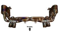 Valvetronic Designs Porsche 991 Carrera,Targa  S,GTS,4,4S,4GTS 3.4,3.8L, Full Exhaust System With Free Flow Headers, Grade 5 Titanium, 4.0" Outlet Tips POR.991.CAR.VSES.FFH.TI