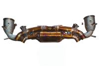 Valvetronic Designs Porsche 992 911 Carrera,Turbo  3.8L, Full Exhaust System, Grade 5 Titanium, Titanium 4.0" Outlet Tips POR.992.TUR.VSES.FF.TI