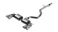 Borla 22-25 Volkswagen Golf R S-type Cat-Back Exhaust - Dual 4.5in Stainless Brushed Tips w/ Logo - 141029SB