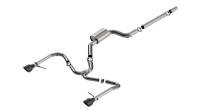 Borla 22-25 Volkswagen Jetta GLI S-type Cat-Back Exhaust w/ 5in Black Chrome Tips - 141033BC