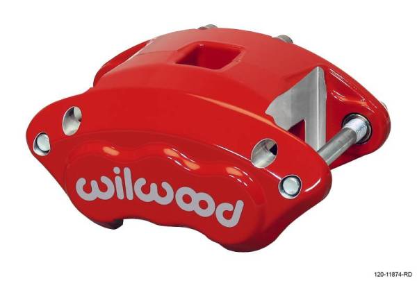 Wilwood - Wilwood Caliper-D154-Red 1.12/1.12in Pistons 1.04in Disc
