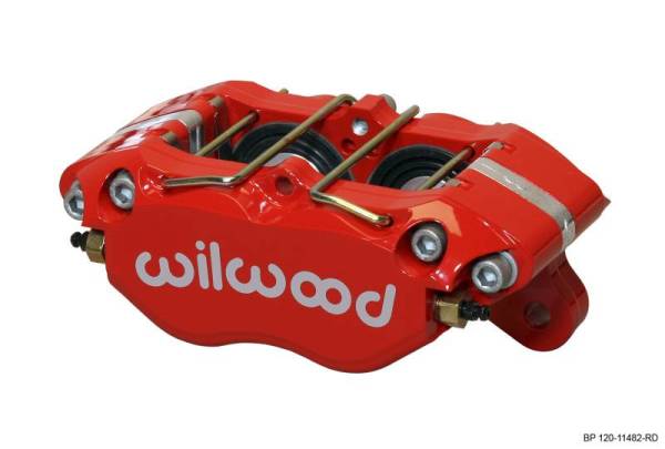 Wilwood - Wilwood Caliper-Dynapro Dust-Boot 5.25in Mount - Red 1.75in Pistons .81in Disc