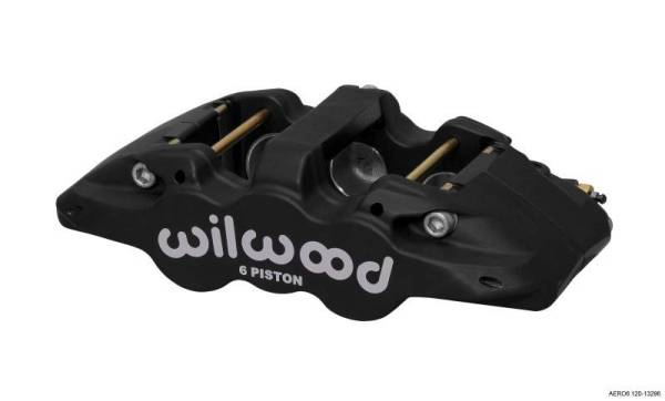 Wilwood - Wilwood Caliper-Aero6-L/H - Black Anodize 1.75/1.38/1.38in Pistons 1.25in Disc