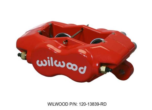 Wilwood - Wilwood Caliper-Forged DynaliteI-Red 1.38in Pistons .81in Disc