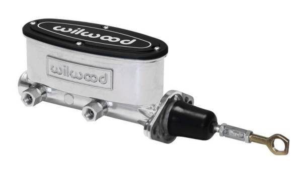 Wilwood - Wilwood High Volume Tandem M/C - 7/8in Bore Ball Burnished-W/Pushrod - Early Mustang
