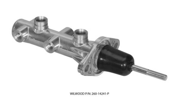 Wilwood - Wilwood Tandem Remote Master Cylinder - 7/8in Bore Ball Burnished