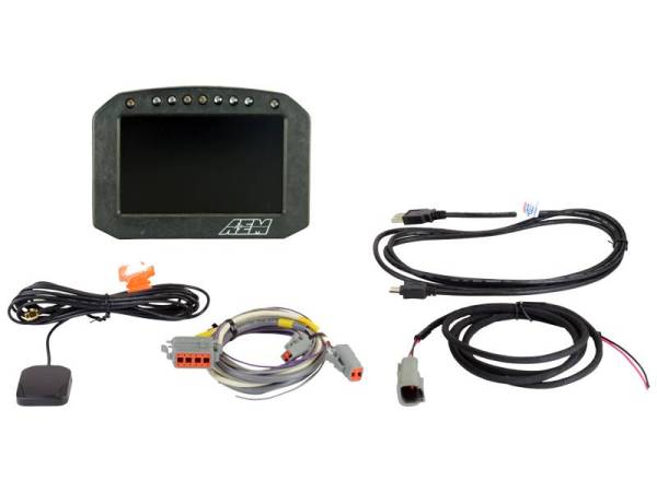 AEM - AEM CD-5G Carbon Flush Digital Dash Display w/ Internal 20Hz GPS & Antenna