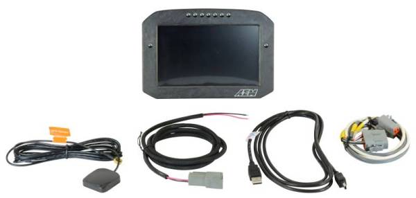 AEM - AEM CD-7G Carbon Flush Digital Dash Display w/ Internal 20Hz GPS & Antenna