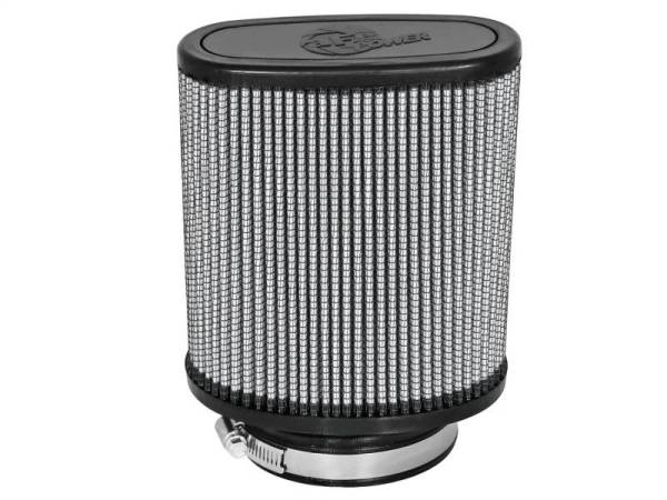 aFe - aFe Magnum FLOW Pro DRY S Universal Air Filter 3.5in Flange 5.75x5in Base 6x2.75in Top 6.5in Height