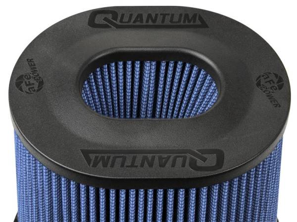 aFe - aFe Quantum Pro-5 R Air Filter Inverted Top - 5in Flange x 8in Height - Oiled P5R