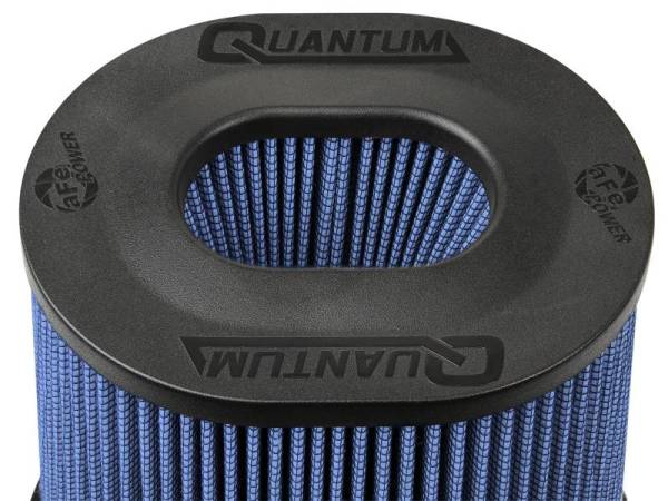 aFe - aFe Quantum Pro-5 R Air Filter Inverted Top - 5in Flange x 9in Height - Oiled P5R