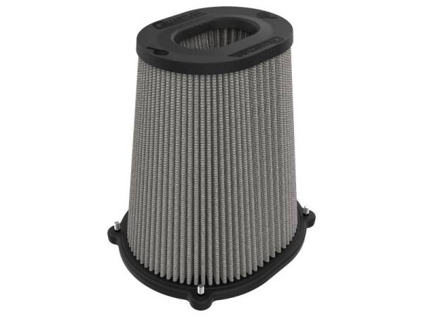 aFe - aFe Quantum Pro DRY S Air Filter Inverted Top - 5.5inx4.25in Flange x 9in Height - Dry PDS