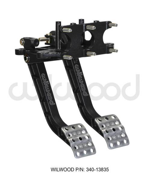 Wilwood - Wilwood Adjustable Dual Pedal - Brake / Clutch - Rev. Swing Mount - 5.1:1