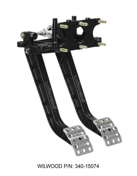 Wilwood - Wilwood Adjustable-Trubar Dual Pedal - Brake / Clutch - Rev. Swing Mount - 6.25:1