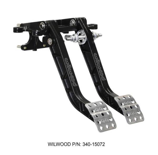 Wilwood - Wilwood Adjustable-Trubar Dual Pedal - Brake / Clutch - Fwd. Swing Mount - 6.25:1