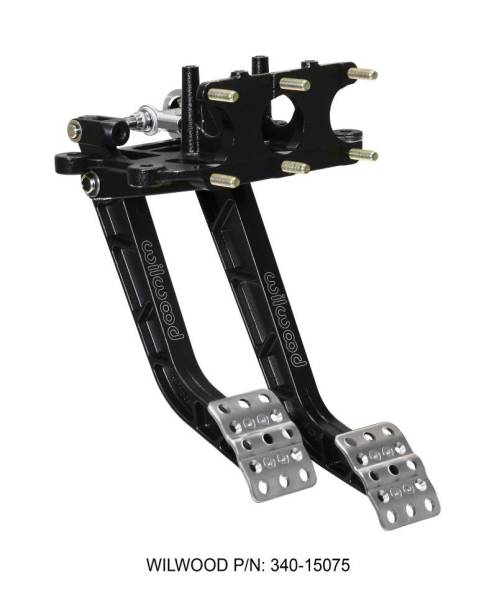 Wilwood - Wilwood Adjustable-Trubar Dual Pedal - Brake / Clutch - Rev. Swing Mount -6.25:1 Brake 5.1:1 Clutch