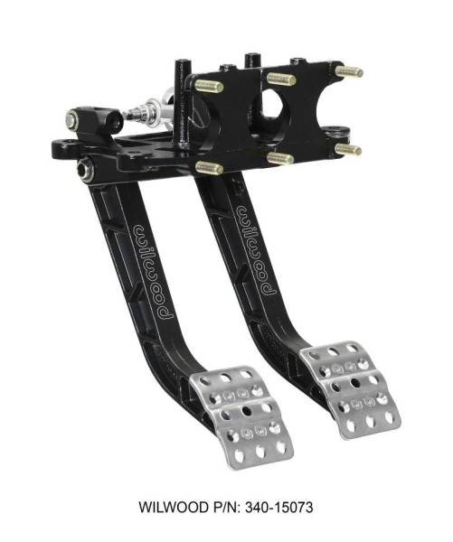 Wilwood - Wilwood Adjustable-Trubar Dual Pedal - Brake / Clutch - Rev. Swing Mount - 5.1:1