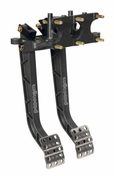 Wilwood - Wilwood Adjustable Dual Pedal - Brake / Clutch - Rev. Swing Mount - 6.25:1