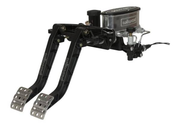 Wilwood - Wilwood Adjustable-Tandem Dual Pedal - Brake / Clutch - Fwd. Swing Mount - 6.25:1 - Black E-Coat