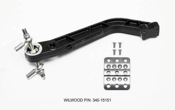 Wilwood - Wilwood Retrofit Kit Adj Trubar Brake Pedal - Brake -Rev Swing Mount -5.1:1