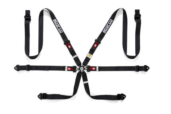 SPARCO - Sparco Belt PD 6 Point 2in Black Harness