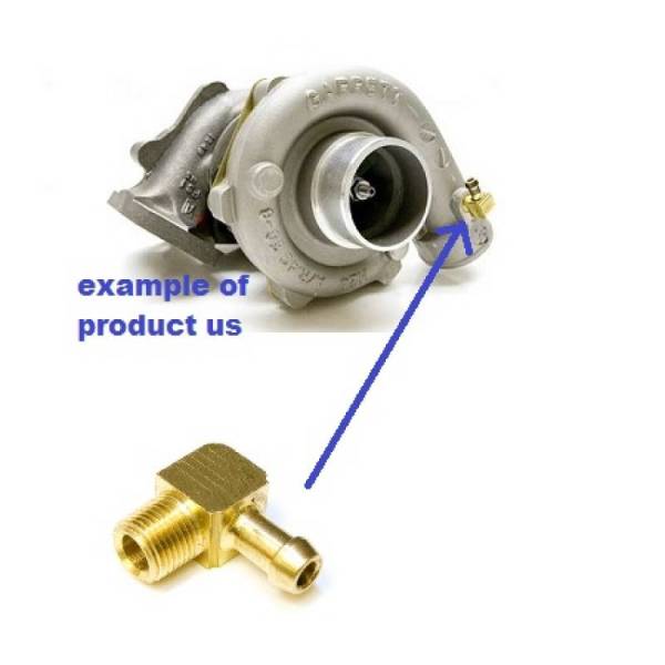 ATP - ATP 90 Degree Pressure Port 1/8inch to 7/32inch Barb Fitting