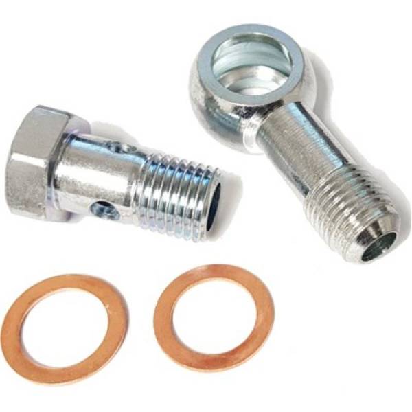 ATP - ATP Banjo Fitting/Bolt 14mm Banjo Fitting w/ -6AN Male Flare & 14mm Banjo Bolt (14mm X 1.5)