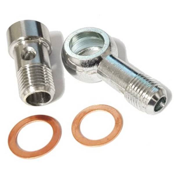 ATP - ATP Banjo Fitting/Bolt 14mm Banjo Fitting w/ -6AN Male Flare & 14mm Banjo Allen Bolt (14mm X 1.5)