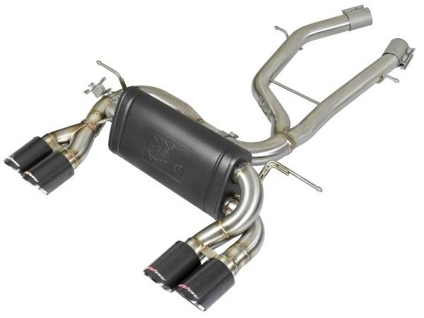 aFe - aFe MACH Force-Xp 2-1/2in Stainless Steel Axle Back Exhaust w/CF 15-19 BMW M3/M4 (F80/82/83)