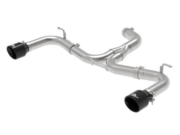 aFe - aFe MACH Force-Xp 3in to 2-1/2in Stainless Steel Axle-Back Black Exhaust - 15-17 Volkswagen GTI