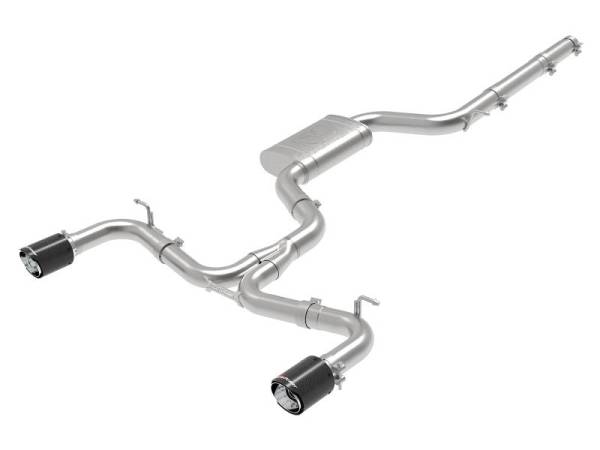 aFe - aFe MACH Force-Xp 3 IN to 2-1/2 IN Stainless Steel Cat-Back Exhaust Carbon Volkswagen GTI 15-17